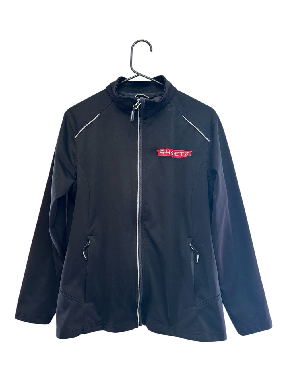 Vintage Late Y2K Sheetz Black Full-Zip Jacket Uniform W/ Headphone Pocket M